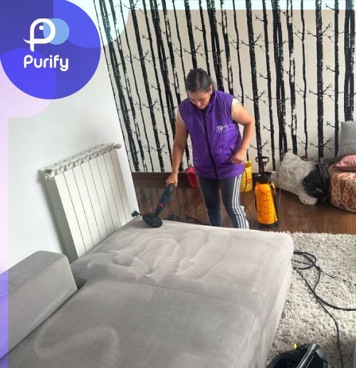 Lavado de muebles a domicilio en Bogotá antes y después